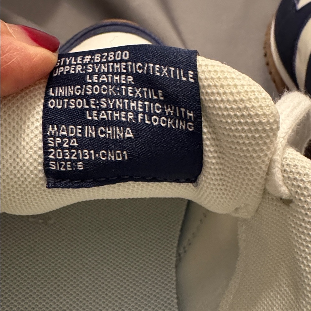 J. Crew women size 6 Navy and Cream Sneakers new without box - Picture 5 of 6
